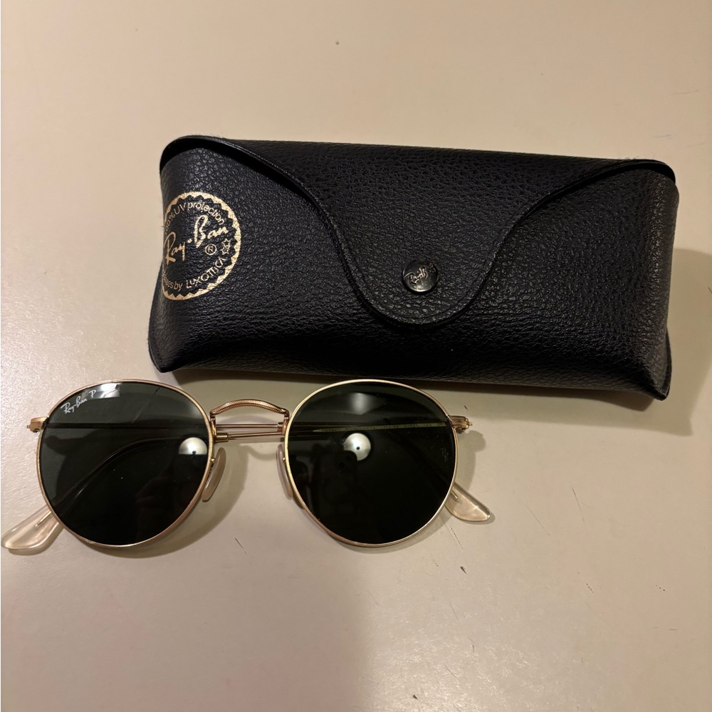 Ray-Ban Gold Frame Sunglasses